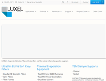 Tablet Screenshot of luxel.com